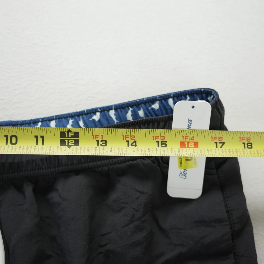 Tommy Bahama Naples Coast Mens Black Swim Trunks UPF 30 Size Large TR918998